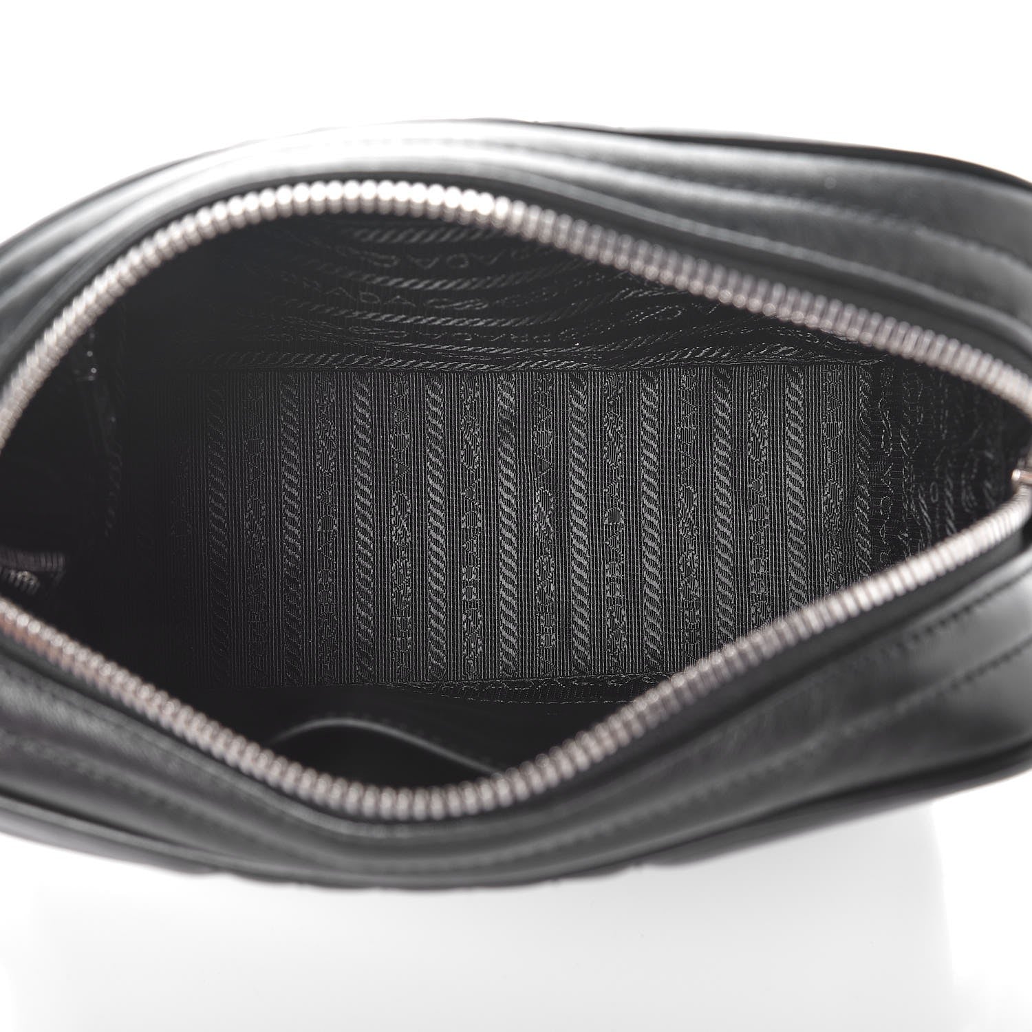 Prada Soft Calfskin Diagramme Crossbody Bag Black 5 of 7