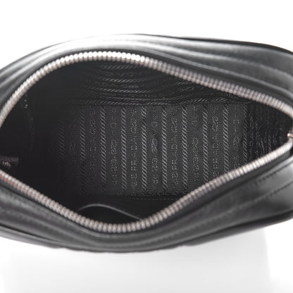 Prada Soft Calfskin Diagramme Crossbody Bag Black 5 of 7