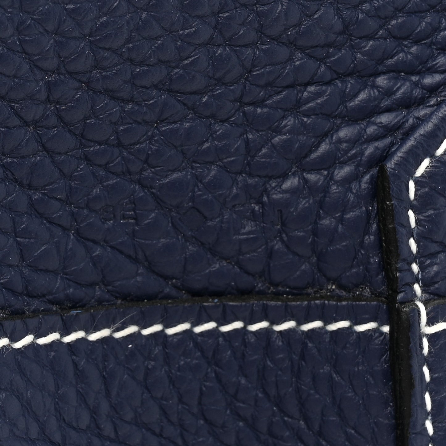 Taurillon Clemence Double Sens 36 Reversible Tote Bleu Sapphire Izmir