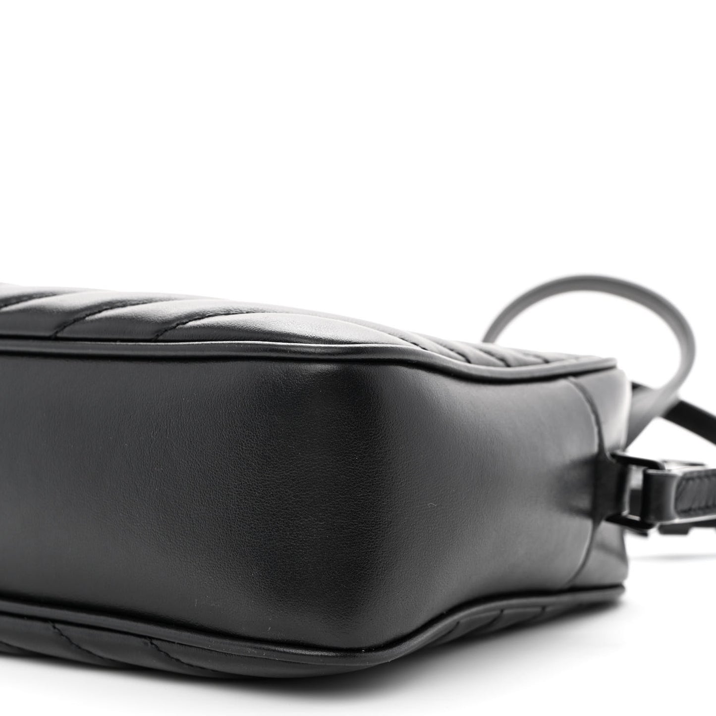 Calfskin Matelasse Monogram Monochrome Lou Camera Bag Black