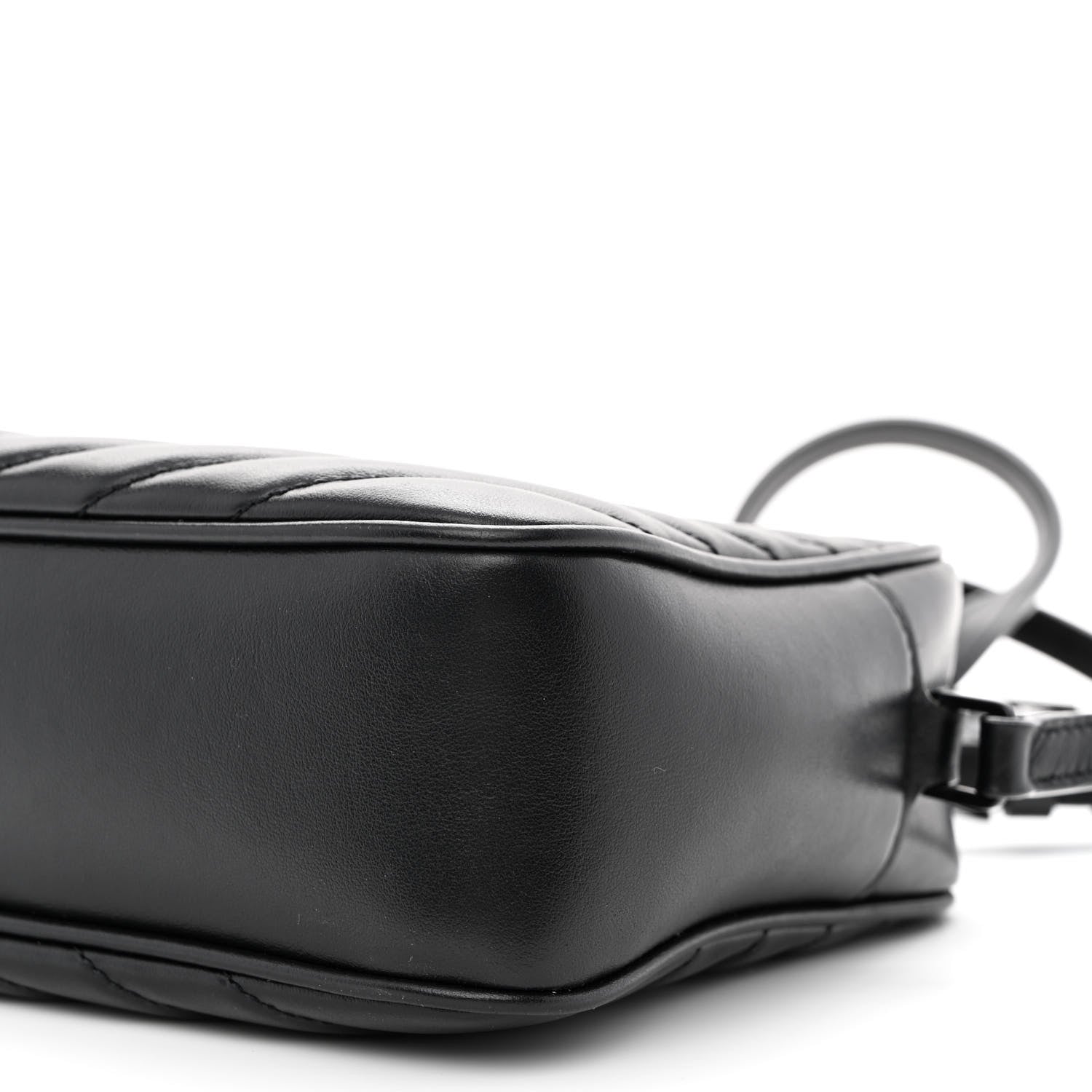 Saint Laurent Calfskin Matelasse Monogram Monochrome Lou Camera Bag Black 10 of 13