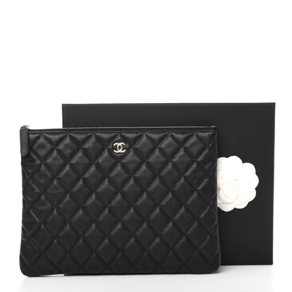 Chanel Caviar Quilted Medium Cosmetic Case Black 8 of 8