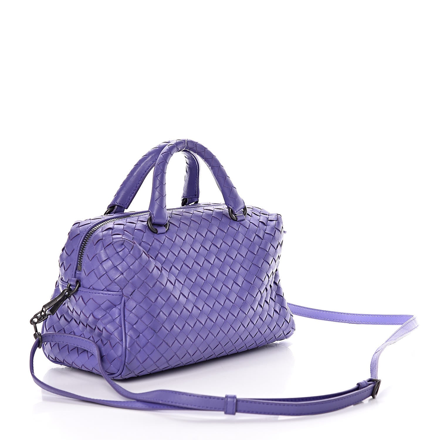 Bottega Veneta Nappa Intrecciato Mini Top Handle Bag Lavender 3 of 10