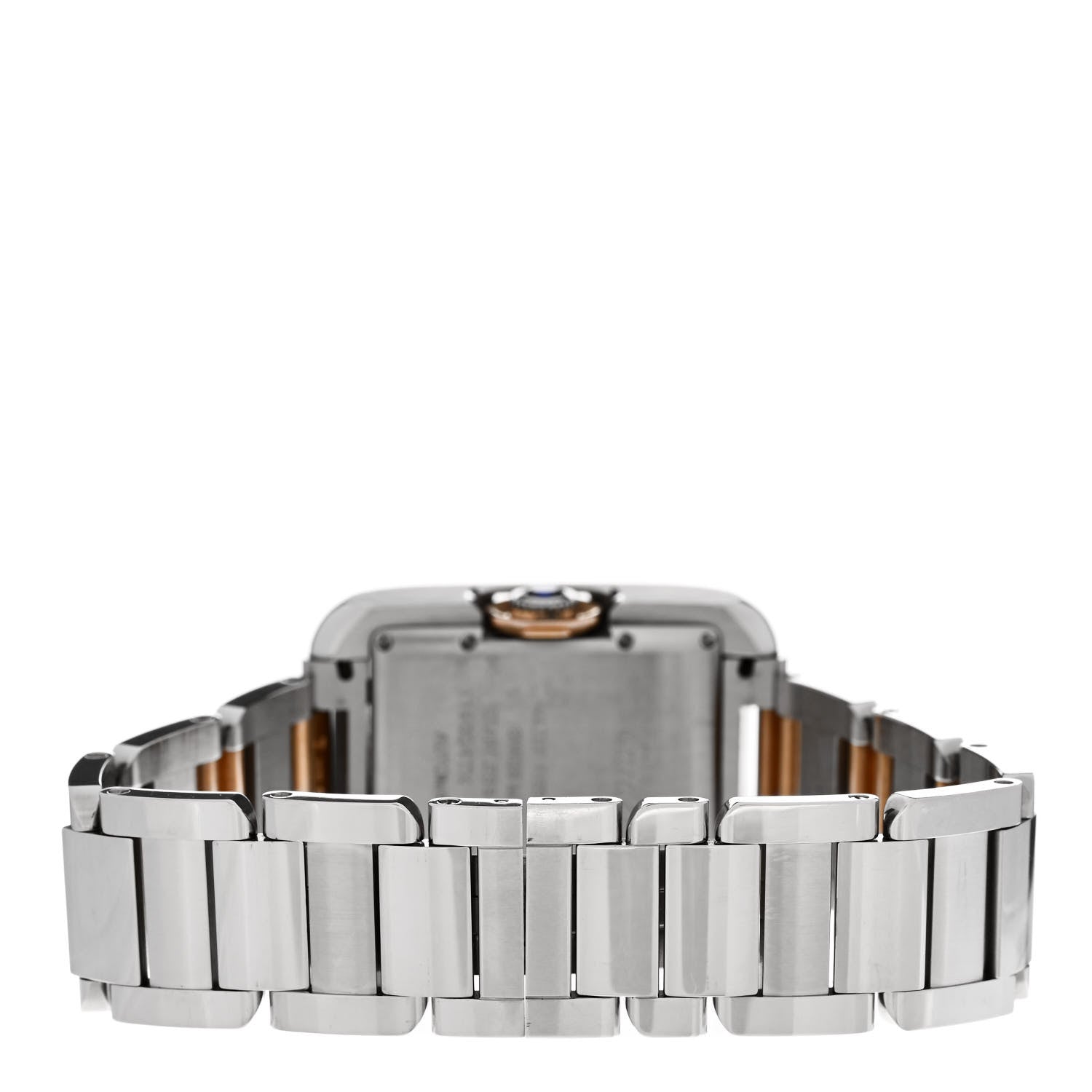 Cartier Stainless Steel 18K Pink Gold Diamond 30mm Tank Anglaise Automatic Watch 3 of 5