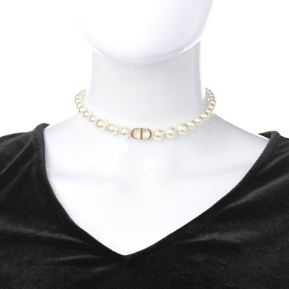 Christian Dior Pearl 30 Montaigne Choker Necklace Gold 2 of 4