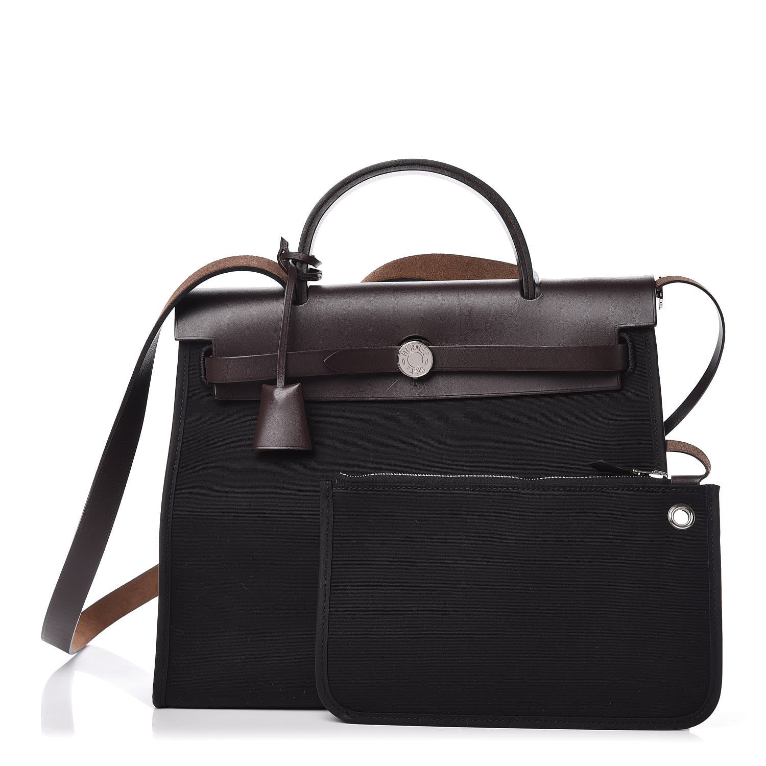 Hermes Toile Vache Hunter Herbag Zip 31 PM Black Ebene 1 of 15