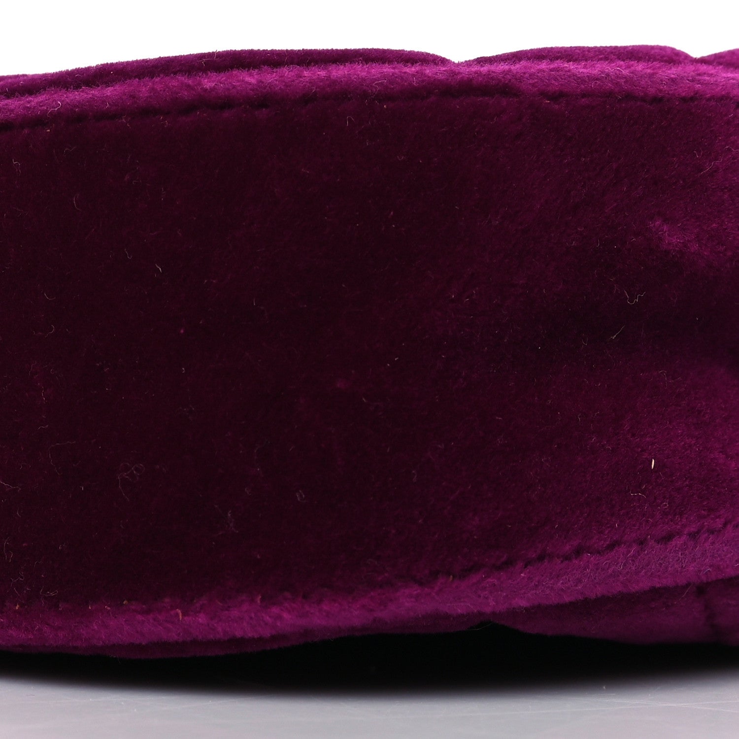 Gucci Velvet Matelasse GG Marmont Belt Bag Fuchsia 85 34 Violet Cyclamen 12 of 15