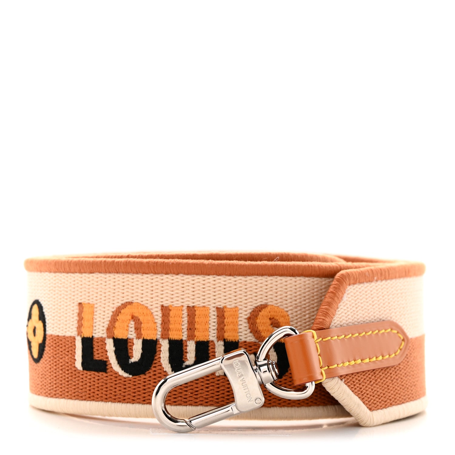 Louis Vuitton Jacquard Alma BB Shoulder Strap Honey Gold 1 of 3