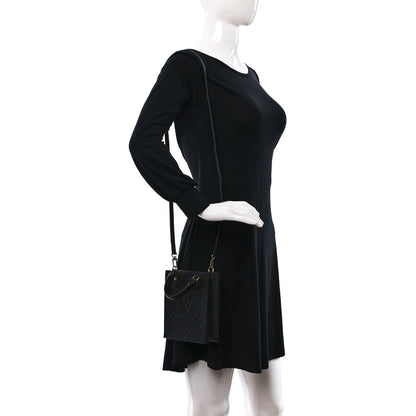 Louis Vuitton Empreinte Monogram Giant Petit Sac Plat Black 2 of 8