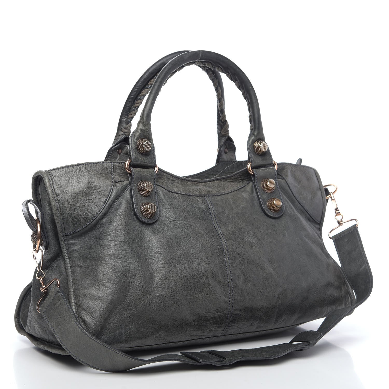 Balenciaga Agneau Giant 21 Rose Gold Hardware Part Time Anthracite 4 of 13