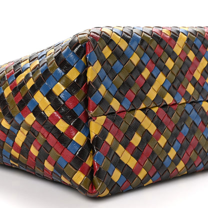 Bottega Veneta Shiny Goatskin Intrecciato Small Cabat Multicolor 9 of 12