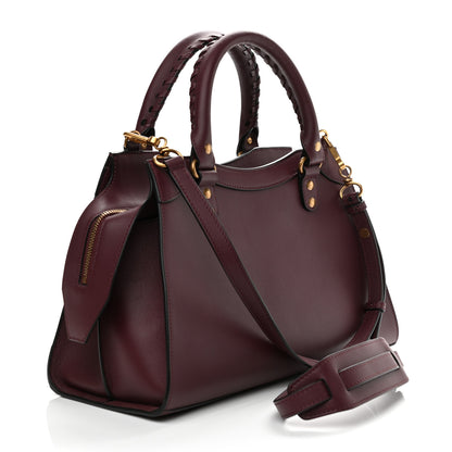 Balenciaga Smooth Calfskin Brass Hardware Neo Classic S City Burgundy 3 of 10