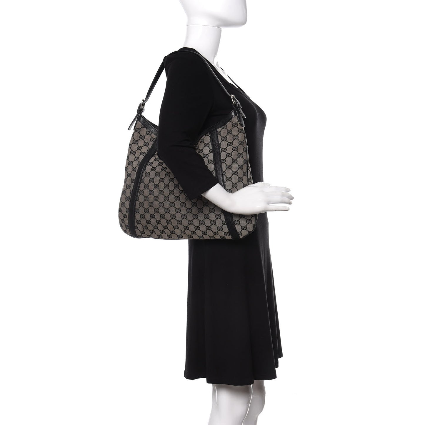 Monogram Hobo Black