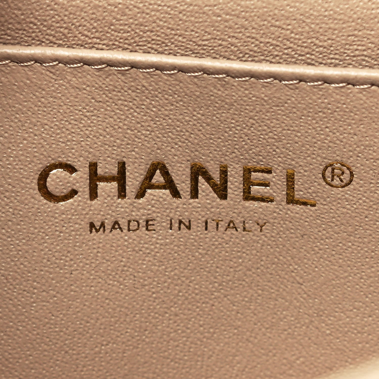 Chanel Lambskin Quilted Mini Rectangular Flap Dark Beige 5 of 11