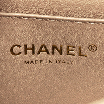 Chanel Lambskin Quilted Mini Rectangular Flap Dark Beige 5 of 11