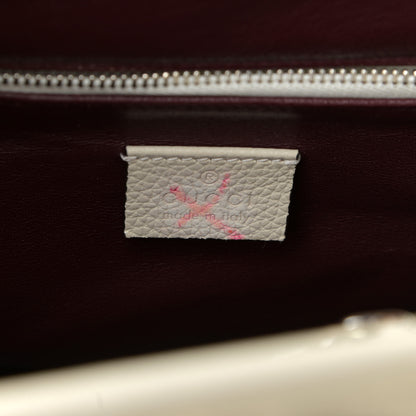 Gucci Grainy Calfskin Medium Zumi Top Handle Bag Mystic White 7 of 13