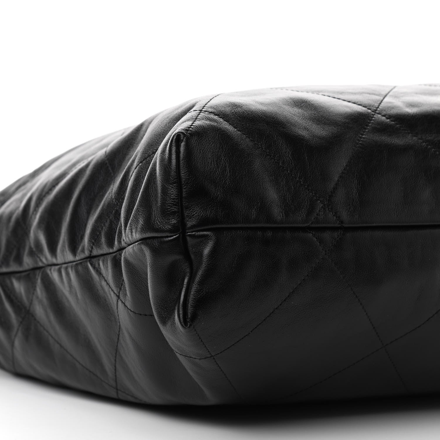 Chanel Shiny Calfskin Quilted Large Chanel 22 Black 10 of 11