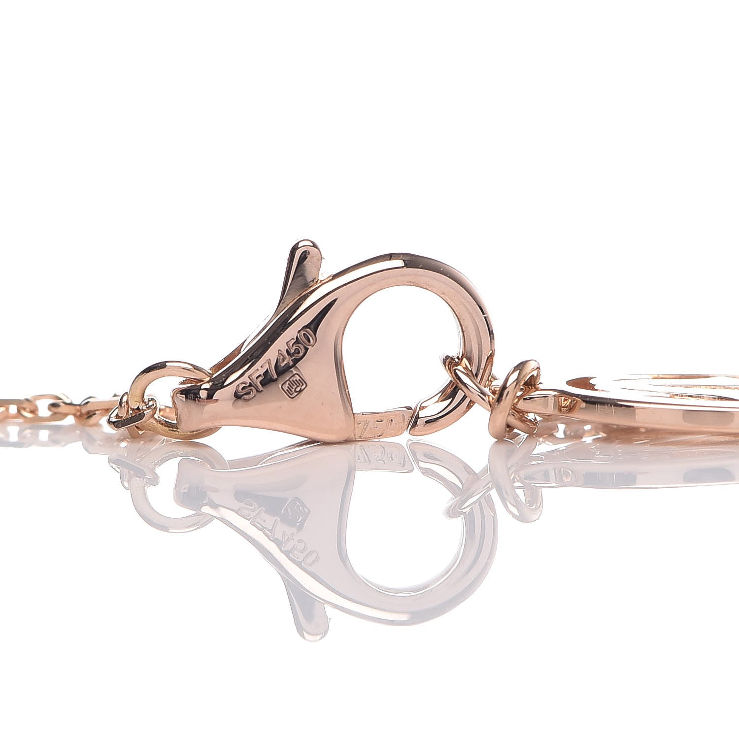 Cartier 18K Pink Gold Diamond Heart Paved Pendant Necklace 5 of 6