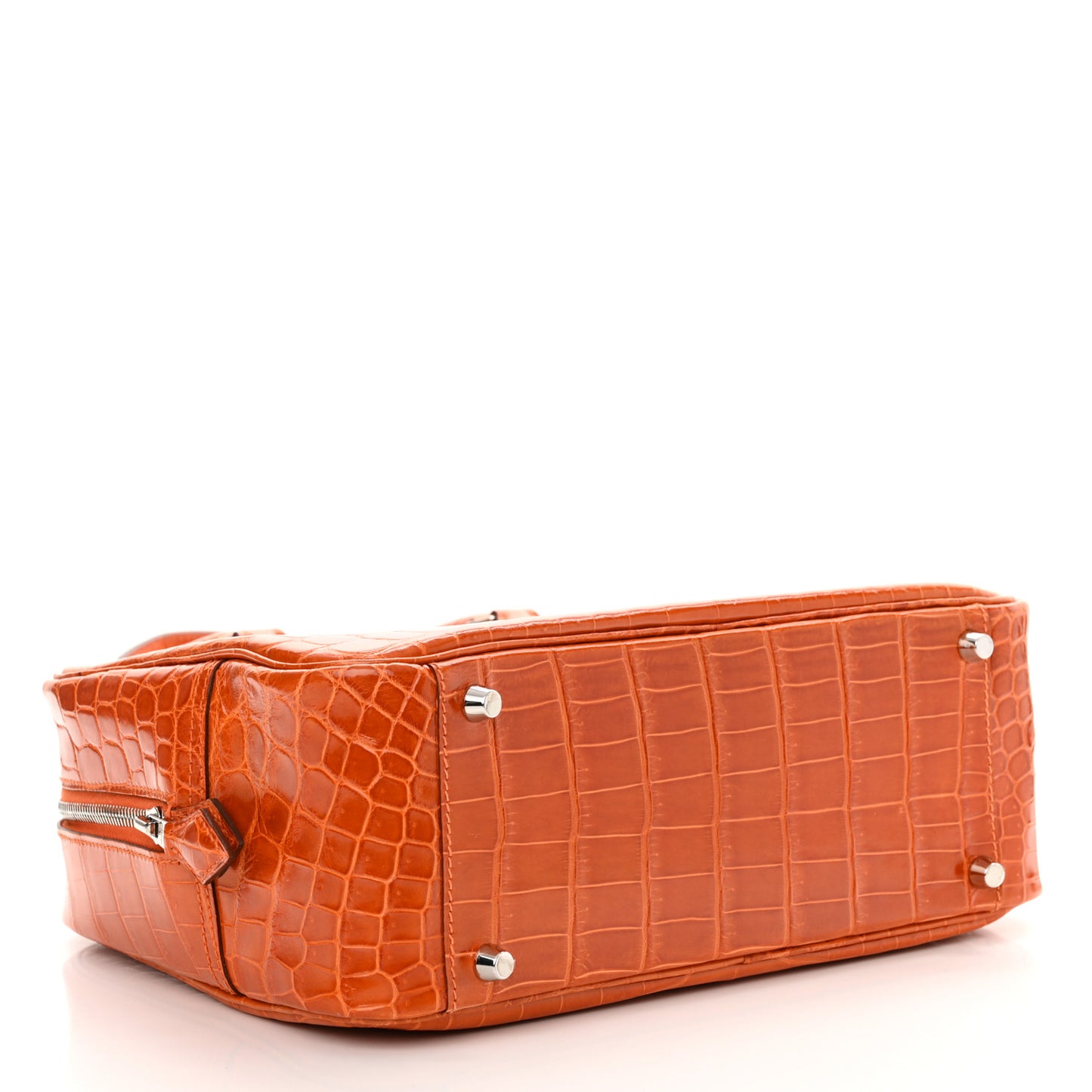 Shiny Niloticus Crocodile Plume 28 Orange
