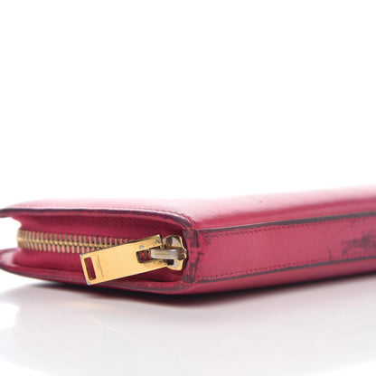 Saint Laurent Calfskin Classic Zip Around Continental Wallet Fuchsia 9 of 13