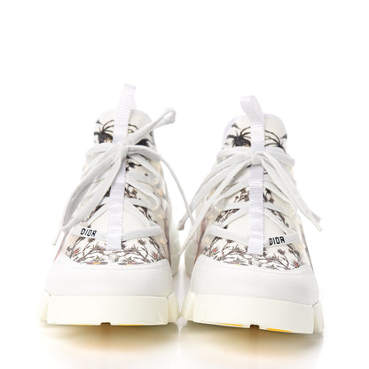 Christian Dior Neoprene Rubber Champetre Print Womens D-Connect Sneakers 39.5 White Multicolor 2 of 9