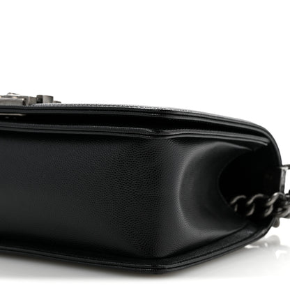 Chanel Caviar Quilted Medium Boy Flap Black 10 of 12