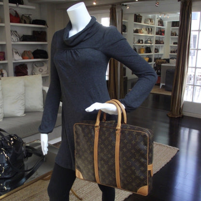 Louis Vuitton Monogram Porte Documents Voyage Briefcase 2 of 9