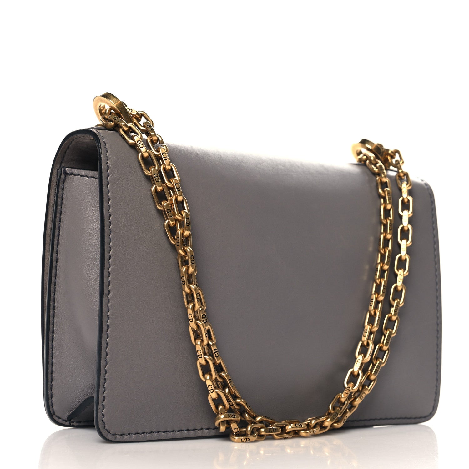 Christian Dior Calfskin Medium J'Adior Chain Flap Bag Iron Grey 3 of 9