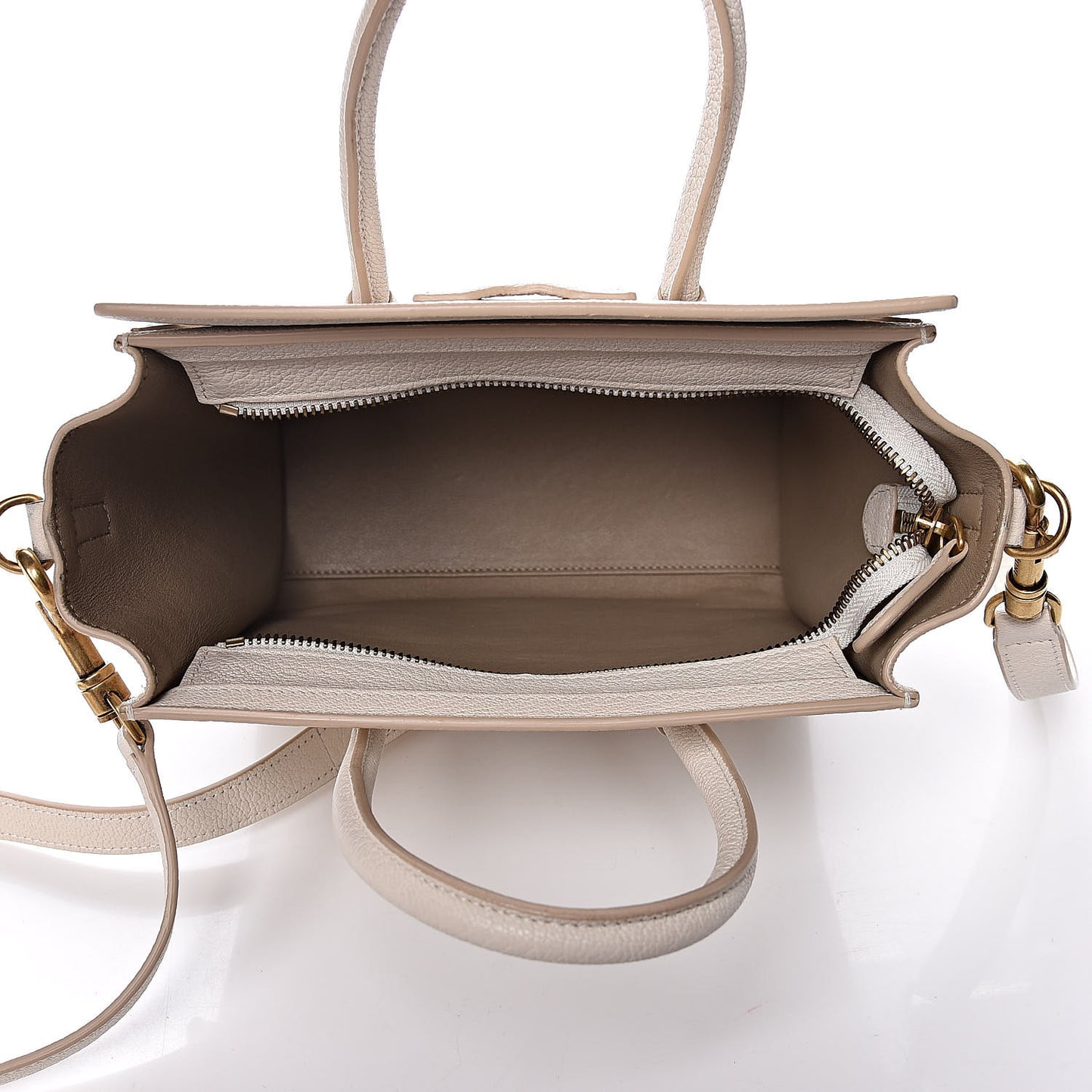 Goatskin Nano Luggage White