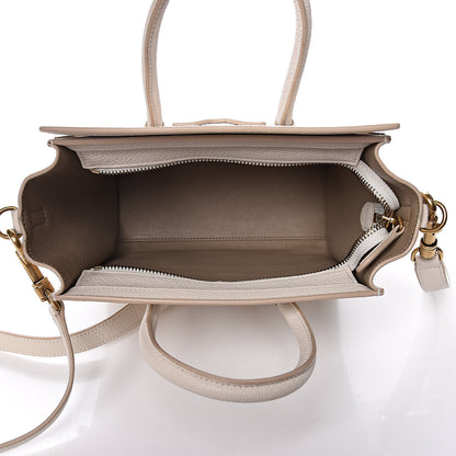 Celine Goatskin Nano Luggage White 5 of 12