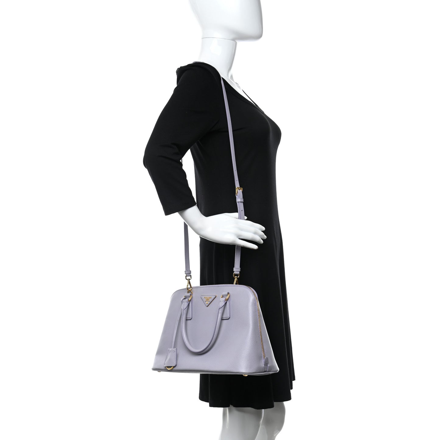 Saffiano Lux Medium Promenade Tote Glicine