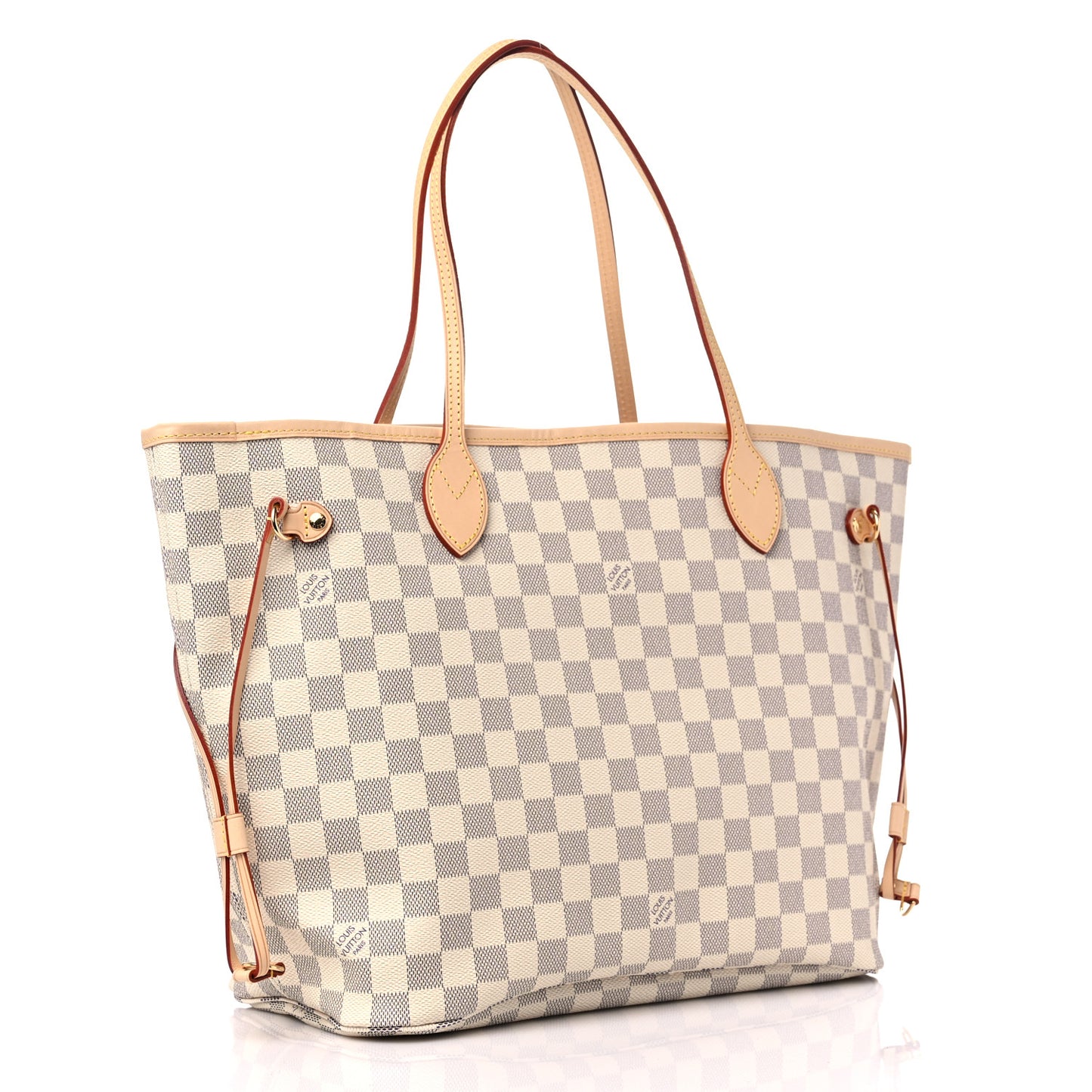 Damier Azur Neo Neverfull MM Rose Ballerine