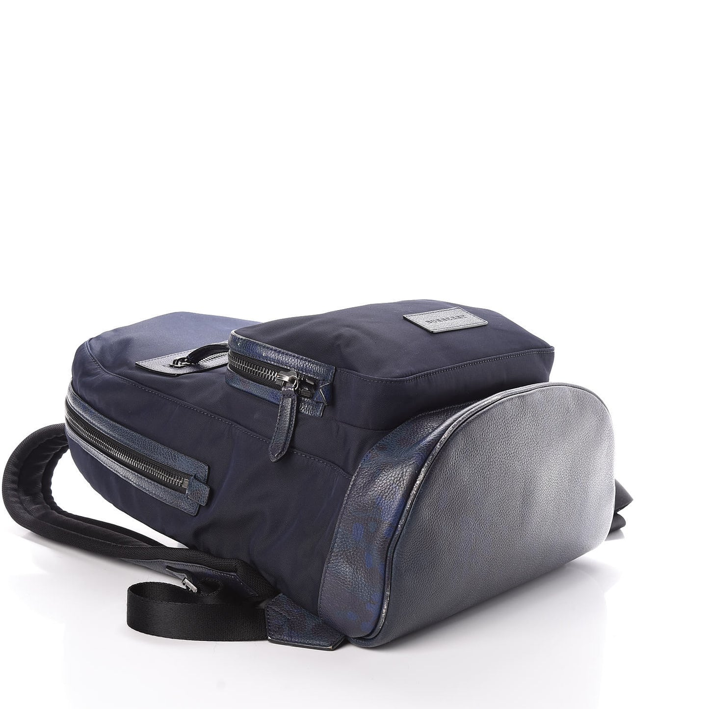 Nylon Printed Calfskin Marden Backpack Blue