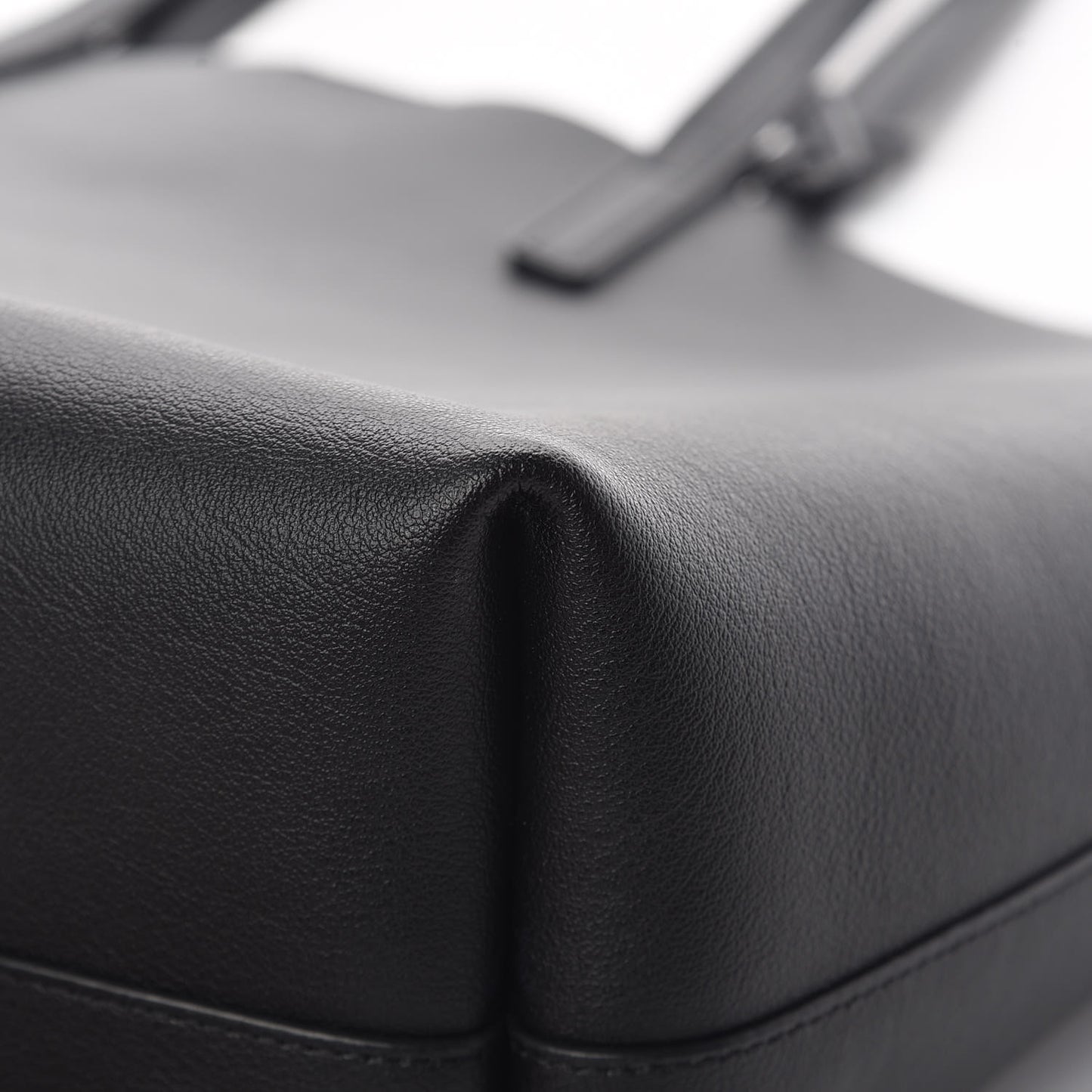 Calfskin Large Shopping Tote Black