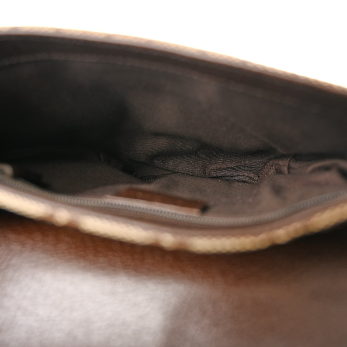 Monogram Waist Pouch Bag Dark Brown