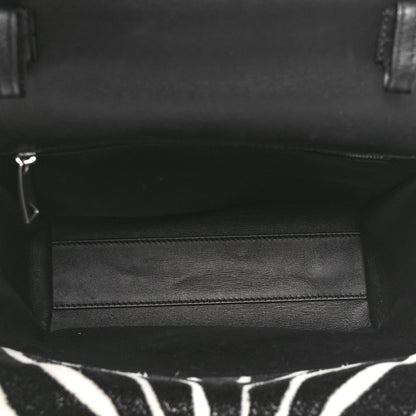 Bottega Veneta Tufted Zebra Clip Bag Black White 5 of 11