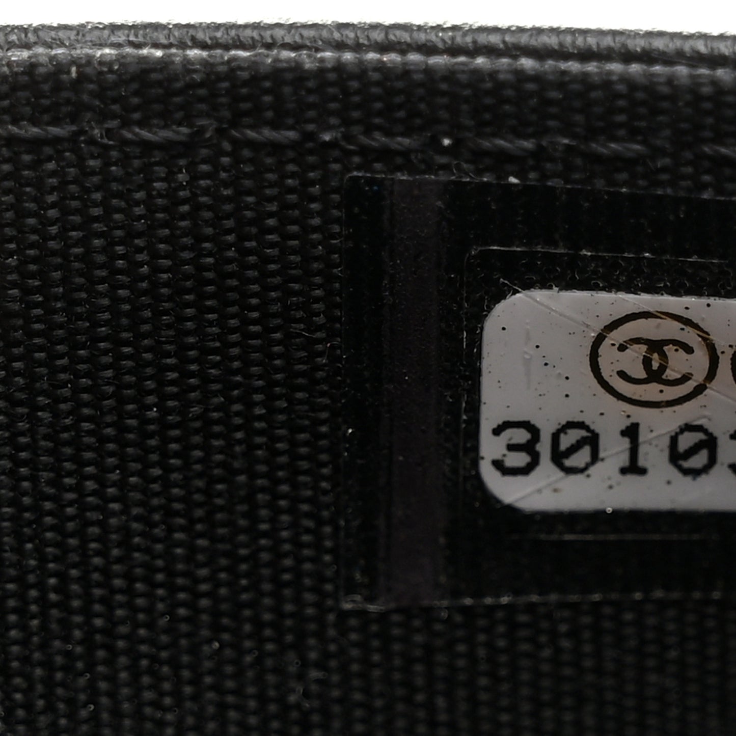 Caviar Quilted Boy Wallet On Chain WOC Black