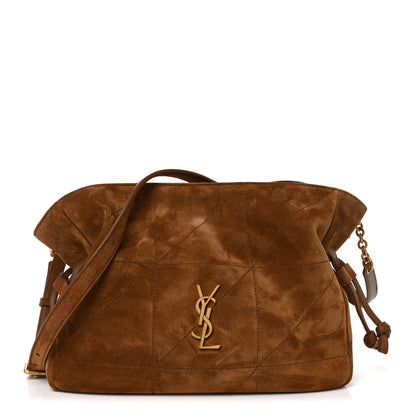 Saint Laurent Suede Monogram Medium Jamie Shoulder Pouch Bag Caramel Cognac 1 of 10