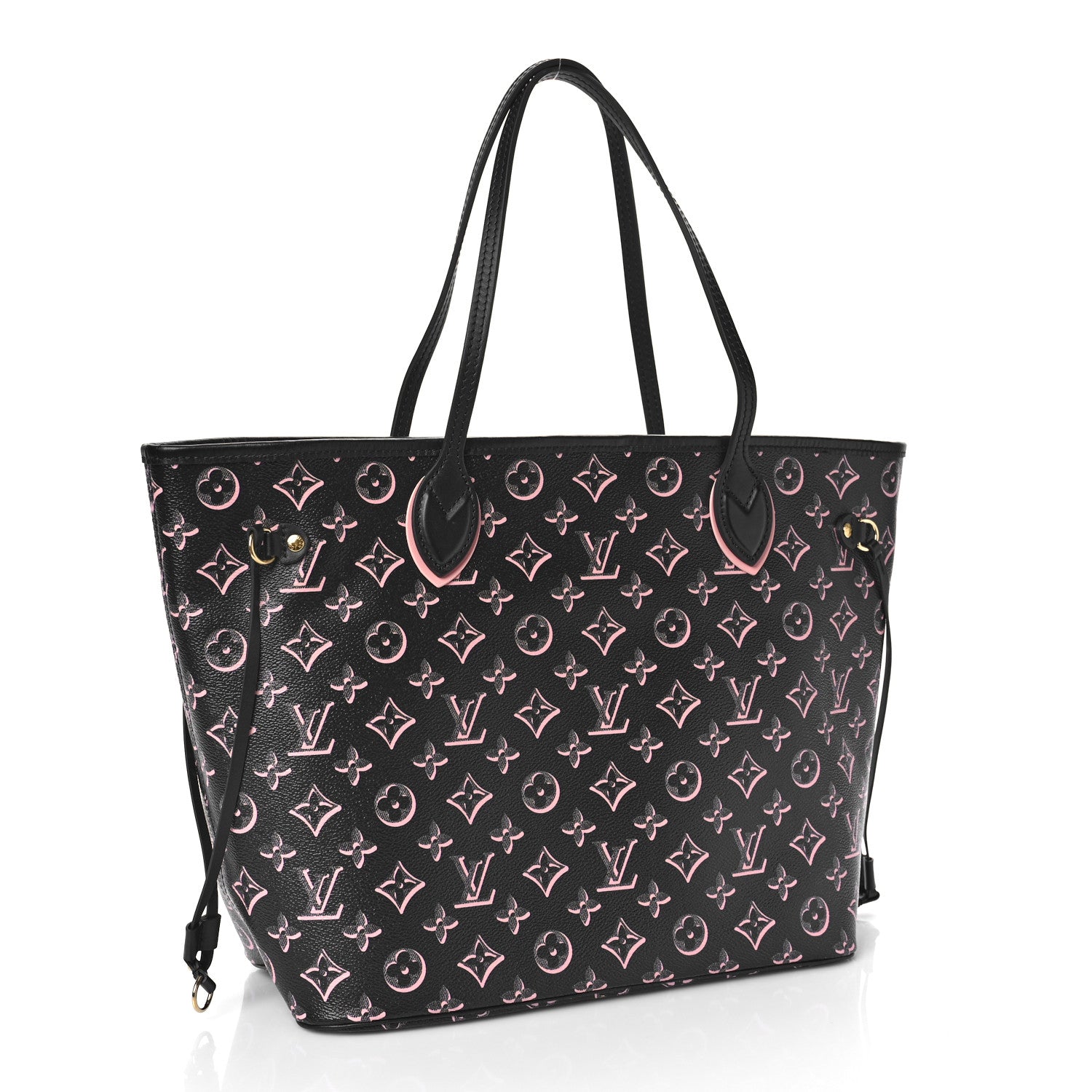 Louis Vuitton Monogram Fall For You Neverfull MM Black 4 of 9
