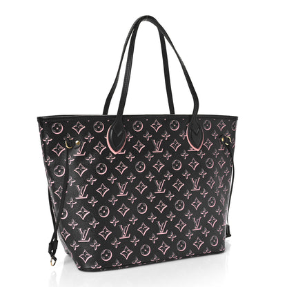 Louis Vuitton Monogram Fall For You Neverfull MM Black 4 of 9