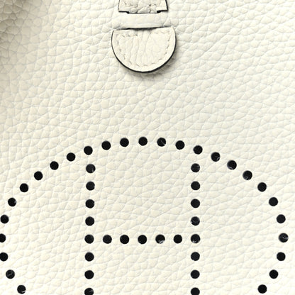 Hermes Taurillon Clemence Amazone Evelyne TPM New White 8 of 11