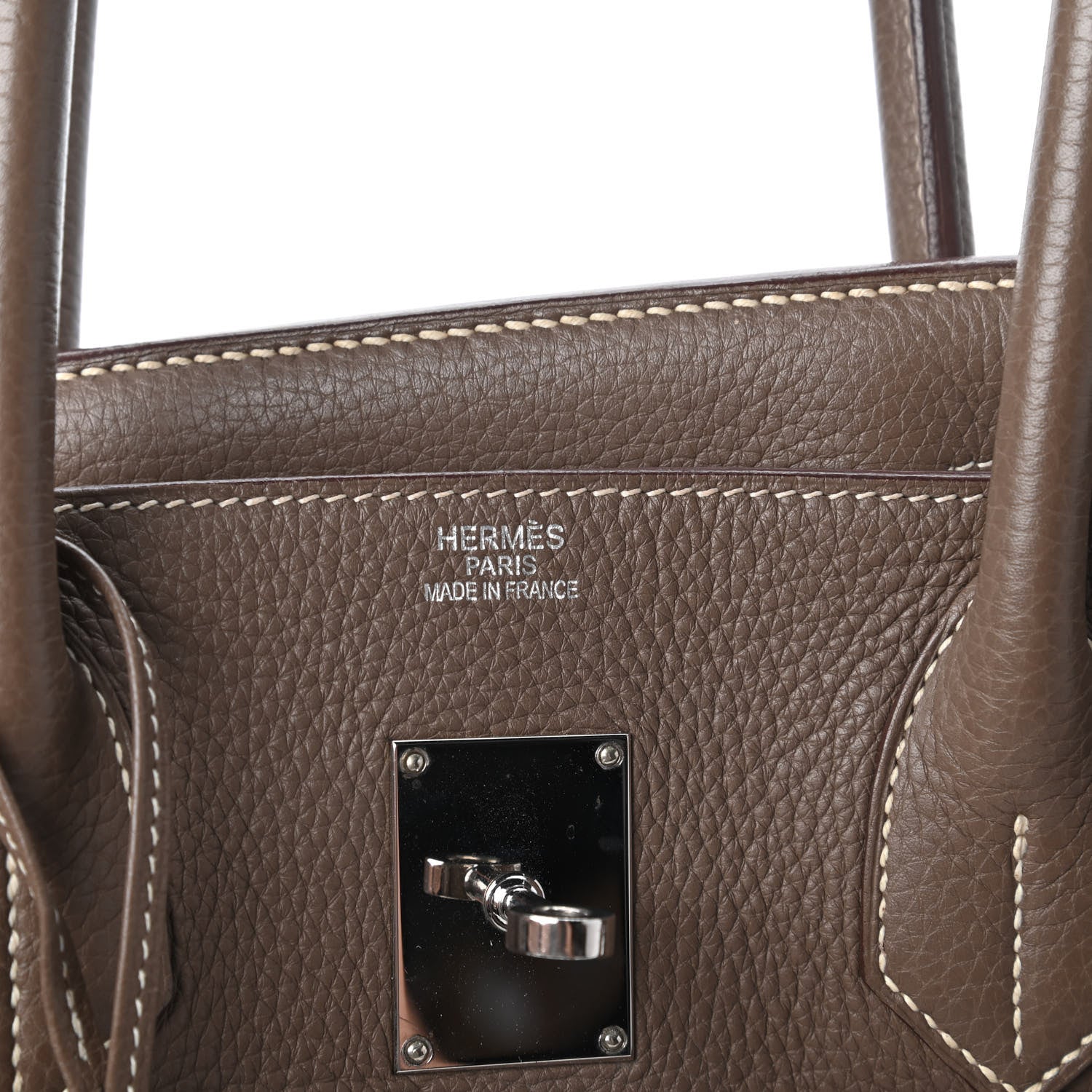 Hermes Taurillon Clemence JPG Shoulder Birkin II 42 Etoupe 8 of 13
