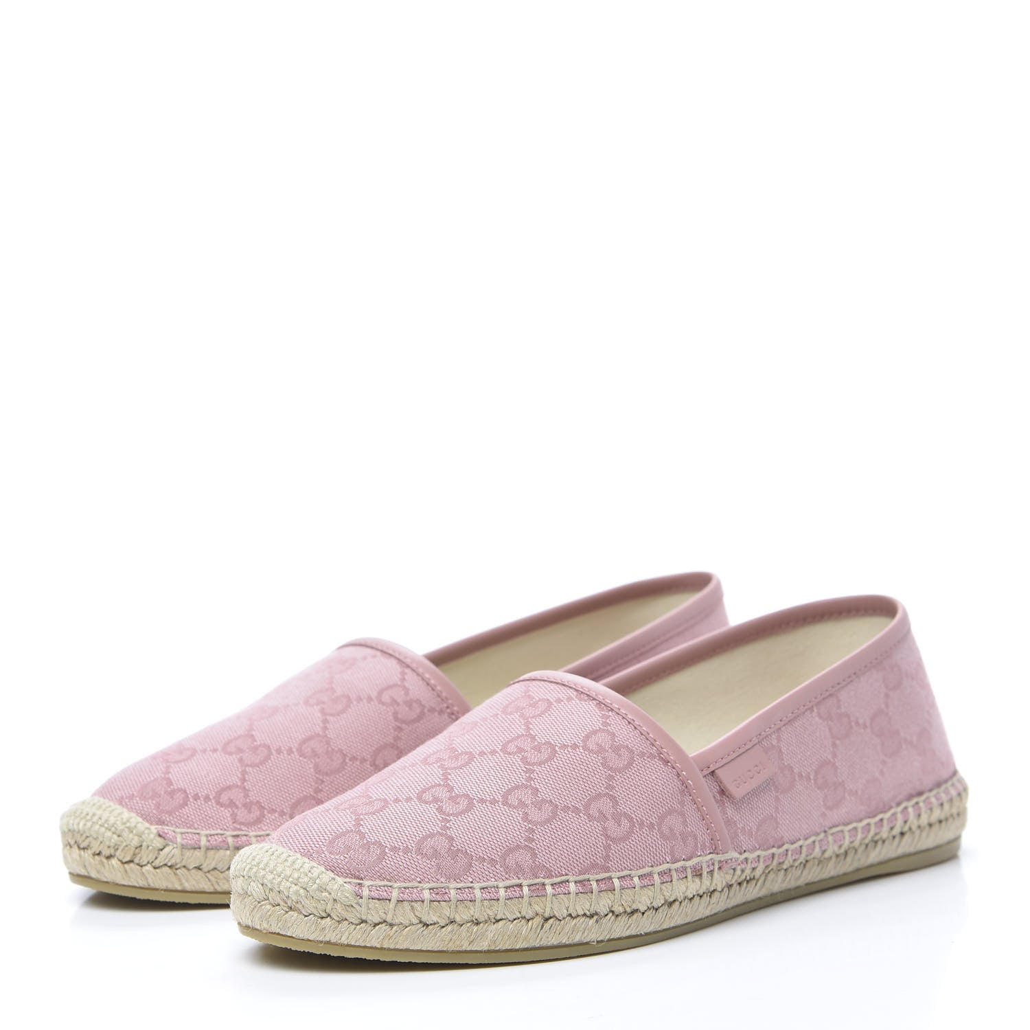 Gucci Monogram Espadrilles 38.5 Soft Pink 3 of 8
