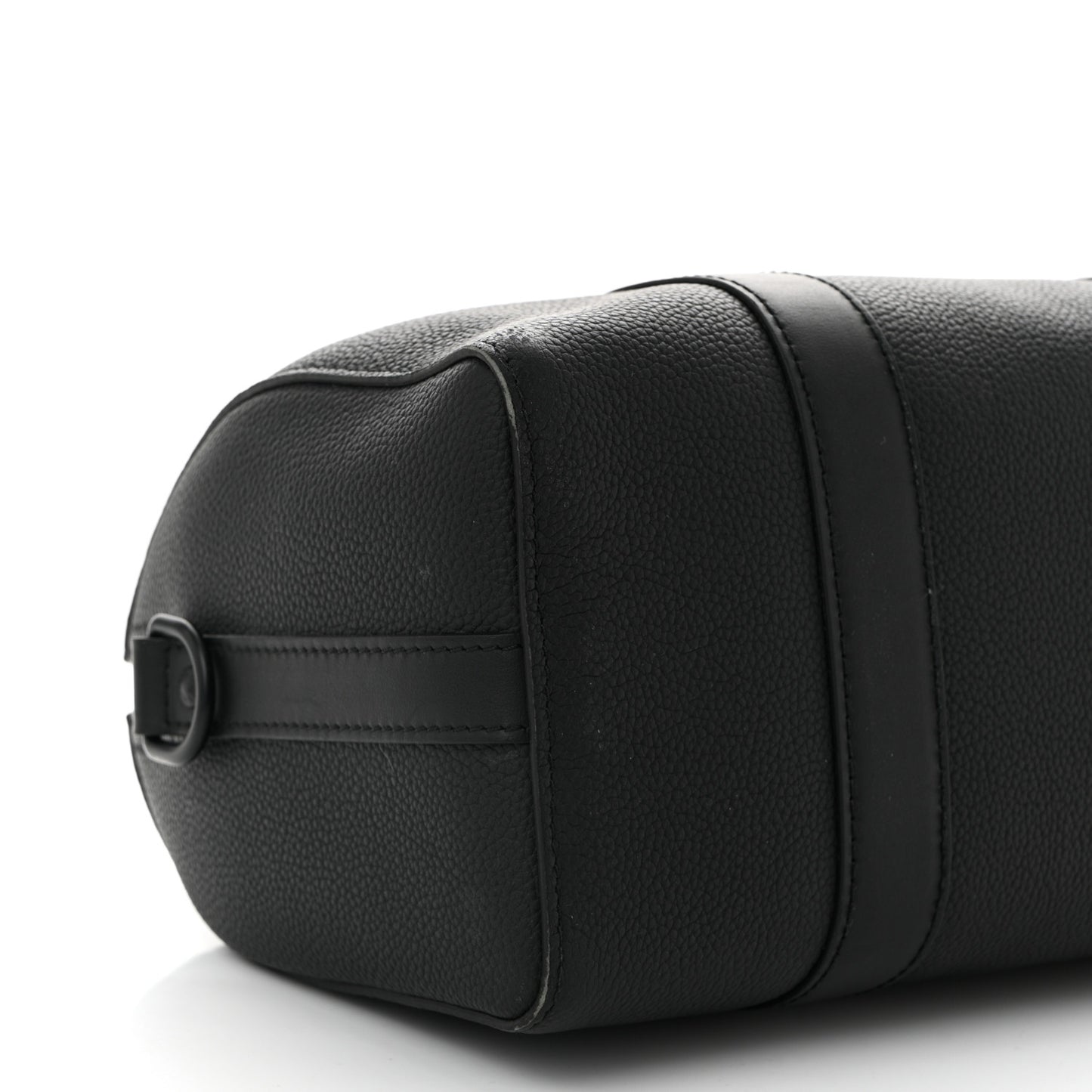 Grained Calfskin Aerogram City Keepall Black