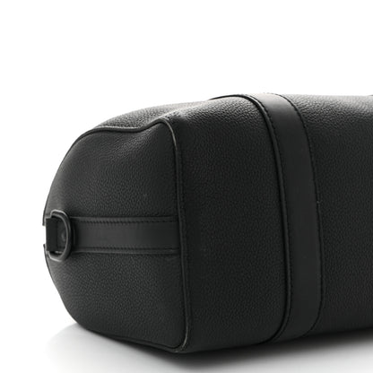 Louis Vuitton Grained Calfskin Aerogram City Keepall Black 8 of 12