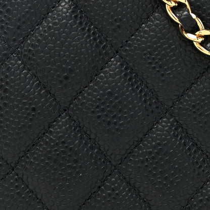 Chanel Caviar Quilted Wallet on Chain WOC Black 9 of 12
