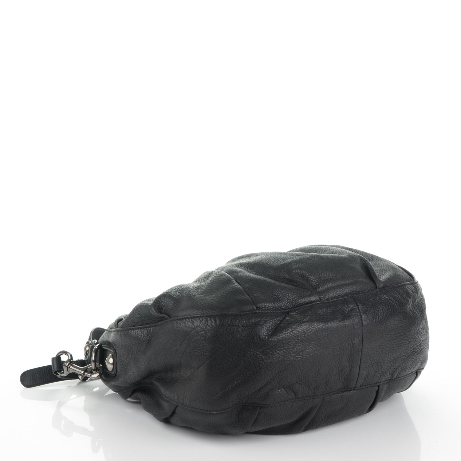 Gucci Pebbled Calfskin Icon Bit Shoulder Bag Black 4 of 7