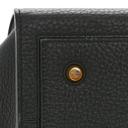 Celine Crisped Calfskin Mini Tie Knot Tote Black 13 of 13