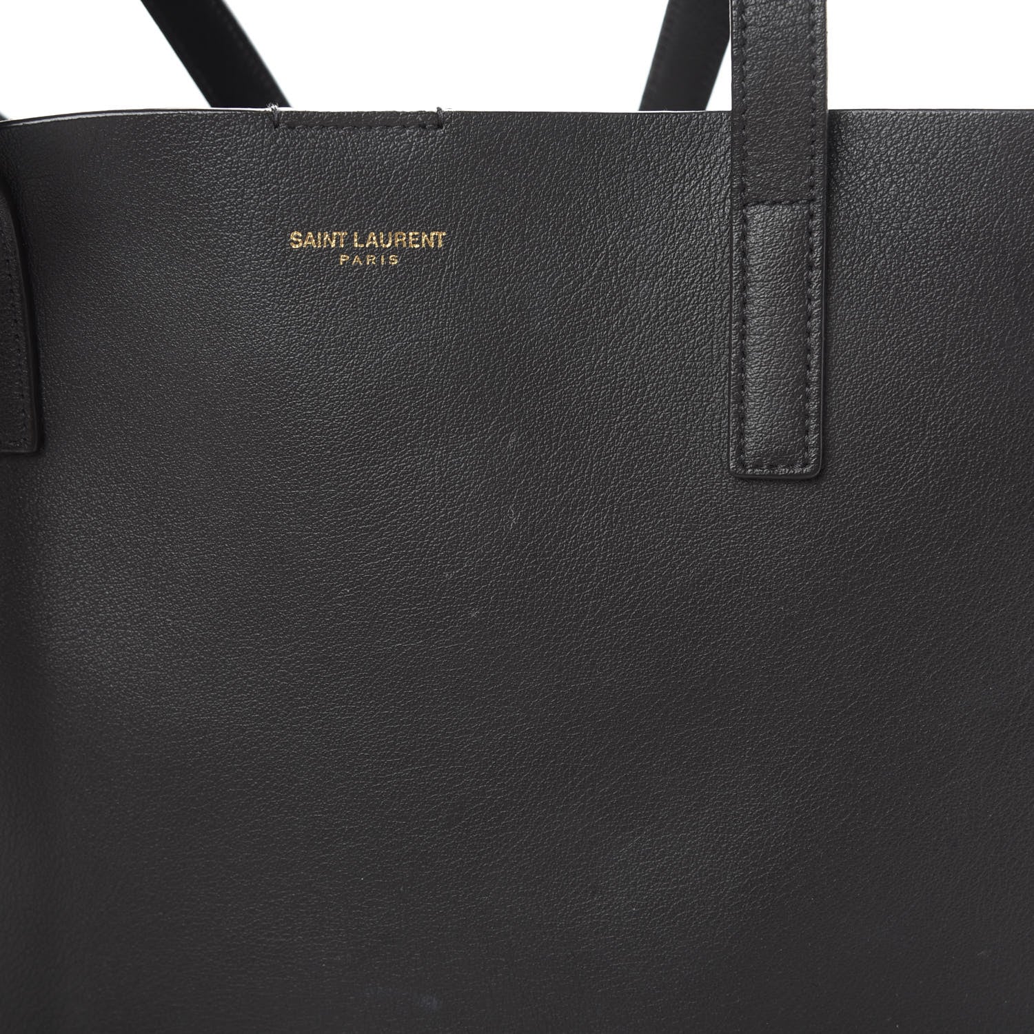 Saint Laurent Calfskin Large Shopping Tote Coal 15 of 15