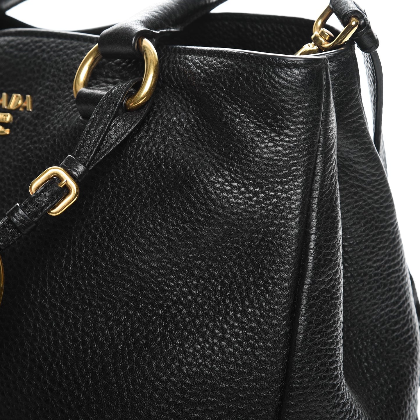 Vitello Daino Tote Nero Black